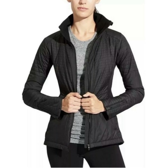 Athleta Jackets & Blazers - Athleta Black Sprinter Jacket Puffer Size Small